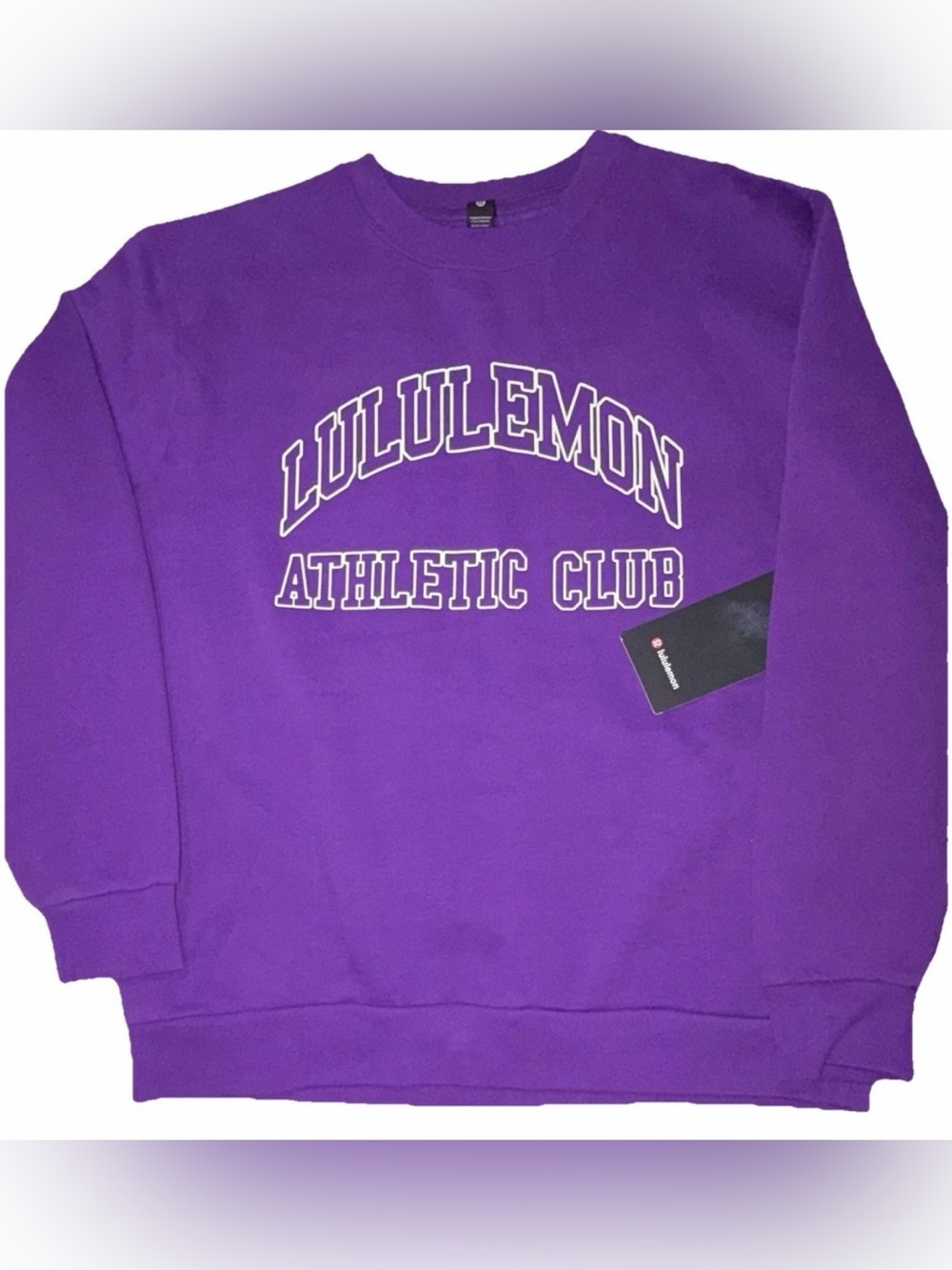 NWT LULULEMON MENS LARGE STEADY STATE CREW SWEATSHIRT*GRAPHIC PURPLE RETAIL $118 - Picture 13 of 15
